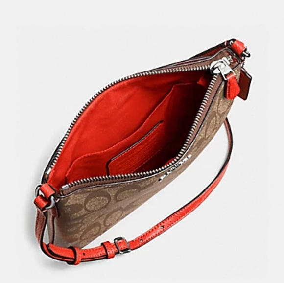 πCoach Signature North South Crossbody Messenger Bag - Picture 12 of 16